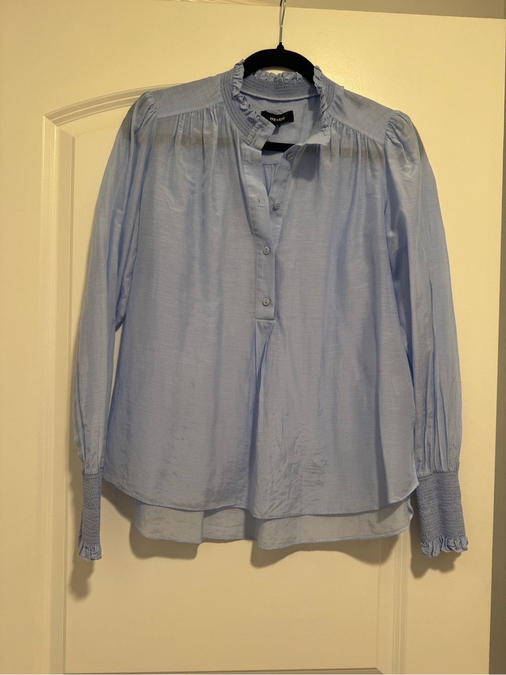 ME+EM Silk Cotton Layering Blouse